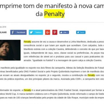 Projota imprime tom de manifesto à nova campanha da Penalty – Ad Online