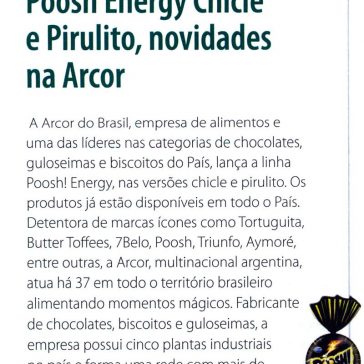Poosh Energy Chicle e Pirulito, novidades na Arcor – Gôndola