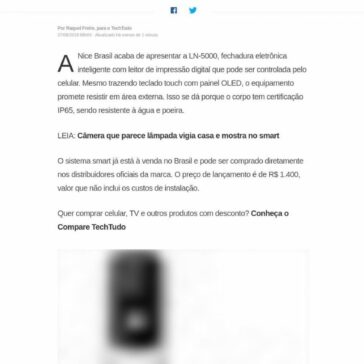 Conheça a LN-5000, fechadura eletrônica inteligente à venda no Brasil – Tech tudo