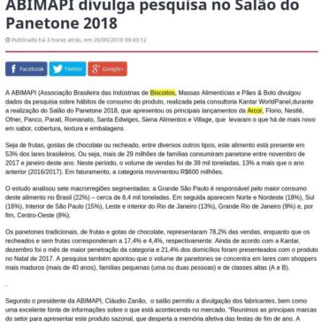 ABIMAPI divulga pesquisa no Salão do Panetone 2018 – Blog Tânia Müller