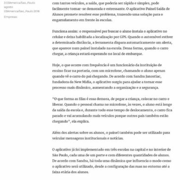 Aplicativo pode evitar engarrafamento na saída de escolas – Canal Executivo Blog