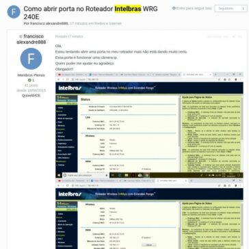 Como abrir porta no Roteador Intelbras WRG 240E – Clube do Hardware