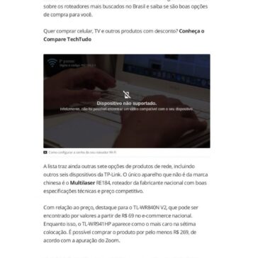 Roteadores TP-Link C60 e TL-WR840N V2 foram os mais buscados de agosto – Tech tudo