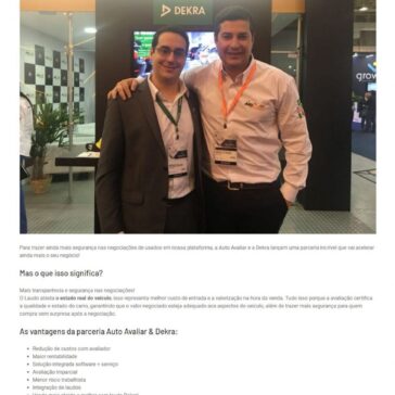 Parceria Auto Avaliar e Dekra: Mais segurança e transparência nas negociações. – Auto Avaliar