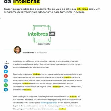 Conheça o Intelbras Lab 2018, programa de inovação corporativa da Intelbras – StartSe