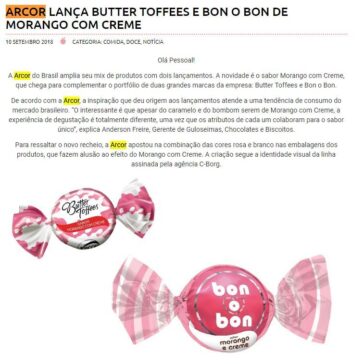 ARCOR LANÇA BUTTER TOFFEES E BON O BON DE MORANGO COM CREME – Cozinhando Sempre Bela