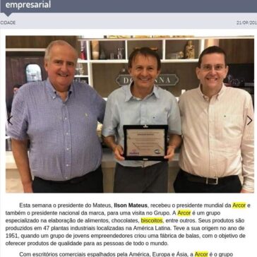 Empresário Ilson Mateus recebe executivos do cenário empresarial – Jacieny Dias