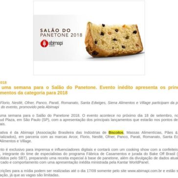 Falta uma semana para o Salão do Panetone. Evento inédito apresenta os principais lançamentos da categoria para 2018 – Feiras do Brasil