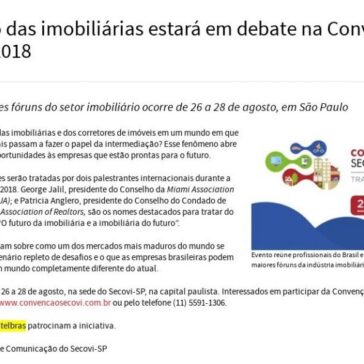 O futuro das imobiliárias estará em debate na Convenção Secovi 2018 – Secovi-SP