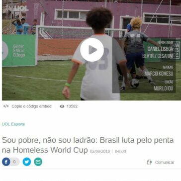 Sou pobre, não sou ladrão: Brasil luta pelo penta na Homeless World Cup – BOL Notícias