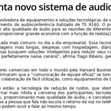 Intelbras apresenta novo sistema de audioconferência – IPESI