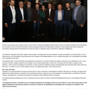 Propague Doc.Sync e a coragem para mudar – Acontecendo Aqui