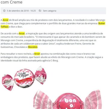 Arcor lança Butter Toffees e Bon o Bon de Morango com Creme – EmbalagemMarca