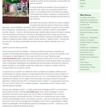 23 Estados e três Países estão entre os visitantes da INTERPLAST e EUROMOLD no primeiro dia – SIMPESC