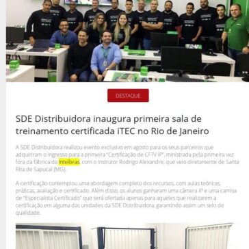 SDE Distribuidora inaugura primeira sala de treinamento certificada iTEC no Rio de Janeiro – Revista Segurança Eletrônica