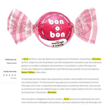 Arcor lança Butter Toffees e Bon o Bon de Morango com Creme – Folha do ABC