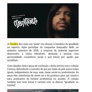 Projota narra manifesto pela igualdade em campanha da Penalty – Propmark