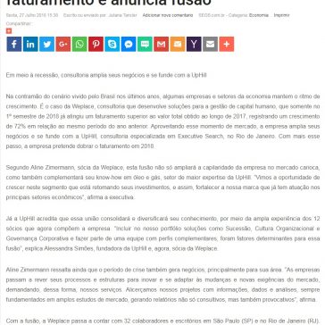 Weplace registra alta de 72% no faturamento e anuncia fusão – SEGS