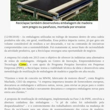Startup cria embalagem que reduz custos na indústria – Usinagem Brasil