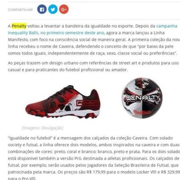 Penalty dedica coleção à causa da igualdade no esporte; saiba detalhes – LanceNet