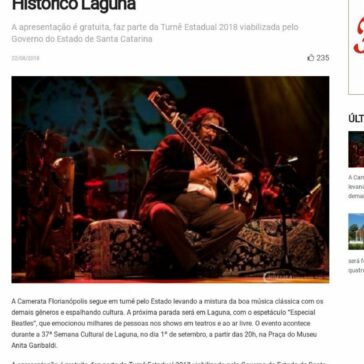 Orquestra Camerata Florianópolis traz espetáculo especial “Beatles” para o Centro Histórico Laguna – Olhar do Sul