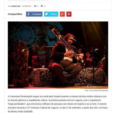 Camerata Florianópolis apresentará espetáculo especial Beatles em Laguna – Radio Difusora