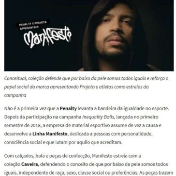 Penalty veste a causa da igualdade no esporte e cria Linha Manifesto – O Democrata