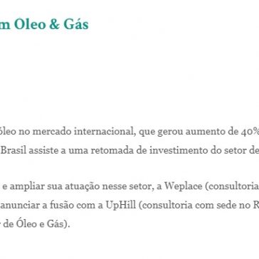 Fusão de consultorias em Óleo & Gás – Paranoá Energia