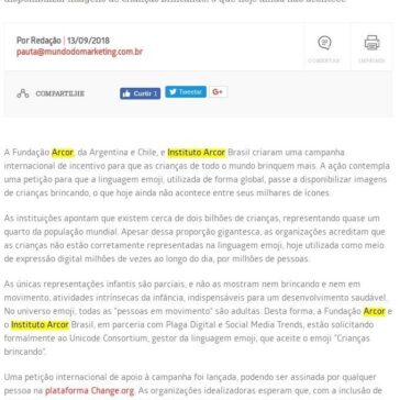 Fundação e Instituto Arcor lançam campanha de incentivo ao brincar – Mundo do Marketing
