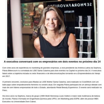 LIDE SC receberá vice-presidente da Sephora na América Latina – Agito Social