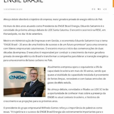 Eduardo Sattamini abre comemorações dos 20 anos da ENGIE Brasil – Blog do Prisco