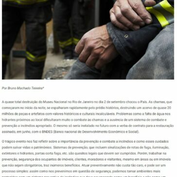 ARTIGO: O Museu Histórico Nacional e a importância na prevenção e combate a incêndios – Digital Security