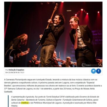 Camerata Florianópolis traz Beatles a Laguna – Engeplus Telecom