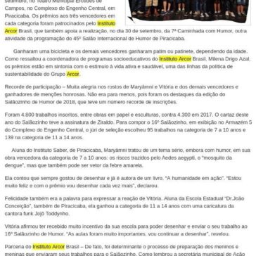 OS VENCEDORES DO 16° SALÃOZINHO DE HUMOR DE PIRACICABA – Portal Mariliense