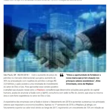 Retomada de investimento do setor de Óleo e Gás motiva fusão de consultorias brasileiras de gestão de capital humano – Folha Geral