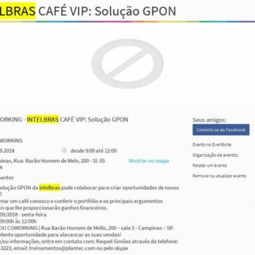 INTELBRAS CAFÉ VIP: Solução GPON | Evento.br.com – Evento.br.com