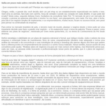 Pet Vet (Pet South America): entre congresso e exposição, setor veterinário traz inovações para clínicas e hospitais – Feiras do Brasil