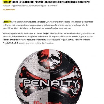 Penalty lança “Igualdade no Futebol”, manifesto sobre a igualdade no esporte – B9