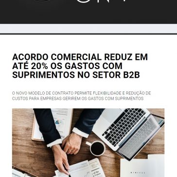 ACORDO COMERCIAL REDUZ EM ATÉ 20% OS GASTOS COM SUPRIMENTOS NO SETOR B2B – Go Work