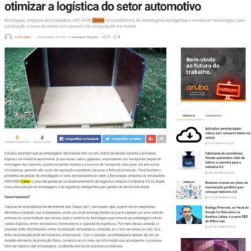 Startup usa soluções da Indústria 4.0 para otimizar a logística do setor automotivo – IP News