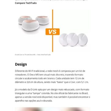 D-Link Covr vs TP-Link Deco M5: compare os roteadores Wi-Fi mesh – Tech tudo
