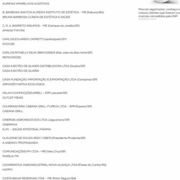 Marcas registradas: conheça os nossos clientes que tiveram suas marcas concedidas pelo INPI – Vilage