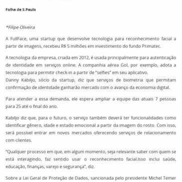 Startup brasileira especializada em reconhecimento facial recebe R$ 5 milhões em investimento – Investe São Paulo