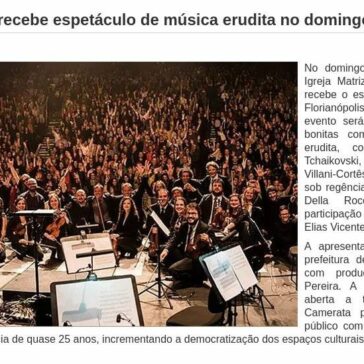 Igreja Matriz recebe espetáculo de música erudita no domingo – Cruzeiro do Vale (On-line)