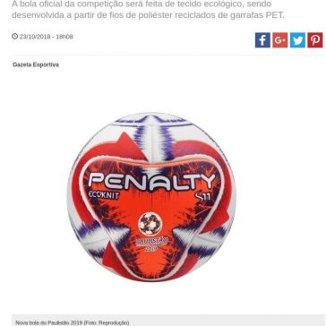 Campeonato Paulista de 2019 terá bola ecológica – Conjuntura On-line