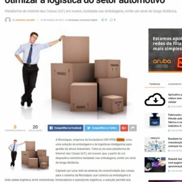 Startup usa soluções da Indústria 4.0 para otimizar a logística do setor automotivo – IP News