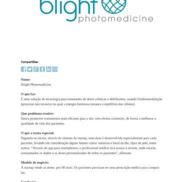A Bright Photomedicine é uma solução à base de luz para tratar dores crônicas – Projeto Draft