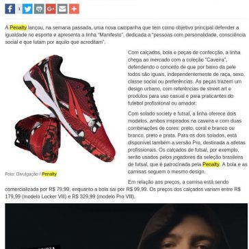 Com Projota, Penalty defende igualdade no esporte em campanha – Máquina do Esporte