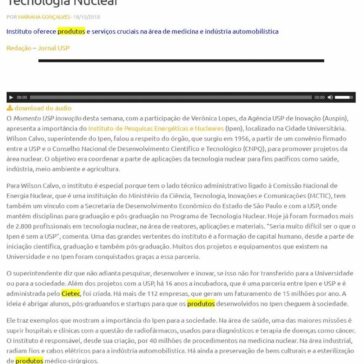 Parceria entre USP e Ipen já formou 2 mil alunos em Tecnologia Nuclear – Agência USP de Inovação