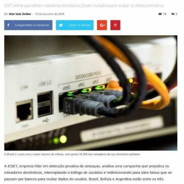 Vulnerabilidade em roteadores é utilizada para redirecionar usuários para páginas falsas de bancos – Alto Vale